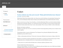 Tablet Screenshot of alakulju.net